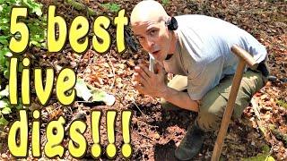 Metal Detecting My 5 most AMAZING FINDS made live on camera