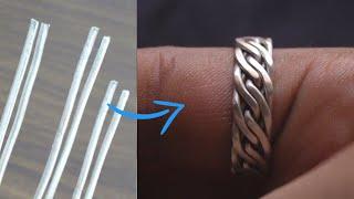 Twisted silver wire ring makinghow its madejewelry makinggold Smith luke