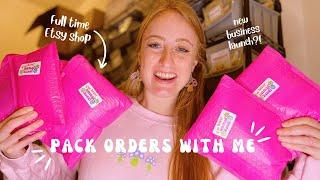 PACK ORDERS WITH ME  Full time Etsy shop ASMR handmade jewelry