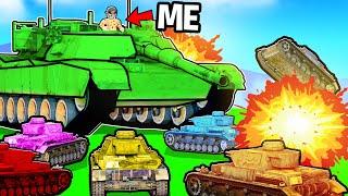 Upgrading WORLDS STRONGEST TANK in ROBLOX Tank Simulator