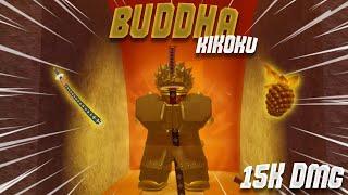 Using The MYTHICAL Buddha Fruit and Kikoku in Battle Royale GPO Br