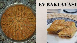 EV BAKLAVASI - 2 TEPSİ ÖLÇÜSÜ İLE - CEVİZLİ BAKLAVA TARİFİ