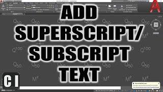 AutoCAD How To Add Superscript  Subscript Text and Symbols - 3 Quick Tricks  2 Minute Tuesday