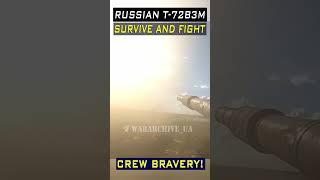 Intense Battle T-72B3M Tank vs. FPV Drones and Mortars #tank #army #bravery