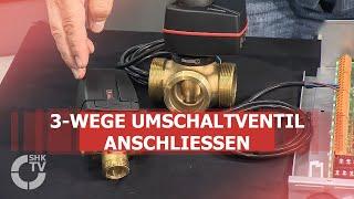 Mitsubishi Electric Aufbau und Anschluss des 3-Wege Umschaltventil USV 32  SHK-TV