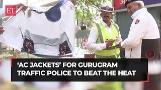 Heatwave in North India Gurugram traffic police gets ‘AC jackets’ to beat the heat