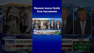 Gov. Gavin Newsom moves family to wealthy California county #shorts