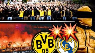 Enttäuschung Gedenken & Pyro-Invasion Dortmund vs. Real 02