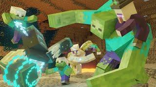 Warden vs Mutant Zombie -EPIC FIGHT- Minecraft Animation Movie