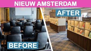 Nieuw Amsterdam Renovation Before & After Holland America