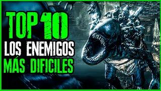 TOP 10  Los ENEMIGOS MÁS DIFÍCILES de la Saga Souls INCLUYENDO ELDEN RING