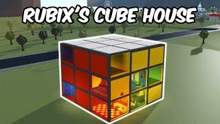 BUILDING a RUBIKS CUBE HOUSE in BLOXBURG