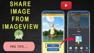 How to implement share button to share image from Android App  Share image from Imageview