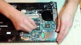 Разобрать ноутбук Sony Vaio VPCEB2E1R disassemble Sony Vaio VPCEB2E1R