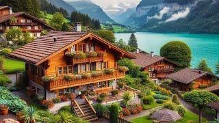 Brienz Switzerland 4K - The most beautiful villages in Switzerland - fairytale village