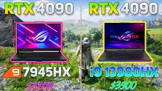 Ryzen 9 7945HX vs i9 13980HX  eSports Gaming Benchmark  Test in 10 Games  Latest Drivers 