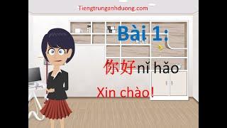 Học tiếng Trung giao tiếp theo giáo trình Hán ngữ 1 bài 1 你好 Nǐhǎo Xin chào