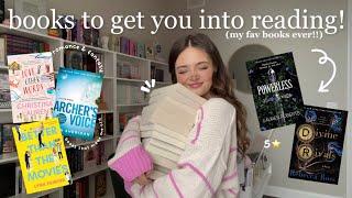 books that will get you into reading ⭐️ aka my FAVORITE books ever