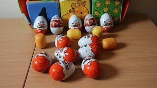 5 Kinder Surprise eggs unboxing