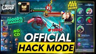 THE OFFICIAL HACK MODE  CREATOR CAMP IS HERE  ALL FREE SKINS NO CD 1000% DAMAGE ONE SHOT KILL