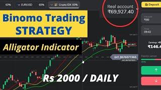 Binomo Trading Strategy Alligator Indicator Strategy  Binomo 2023