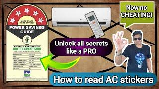 AC Kundali Secrets Unlocked  Cheating Exposed  BEE AC star rating sticker explained in English