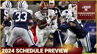 Washington Commanders NFL Schedule Preview Jayden Daniels vs. Caleb Williams Primetime Games Bye