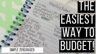 HOW TO THE EASIEST AND SIMPLEST WAY TO CREATE A MONTHLY BUDGET 6-MINUTES PROCESS