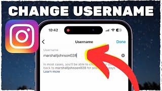 How To Change Instagram Username 2024