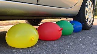 Crushing Crunchy & Soft Things by Car - EXPERIMENT BALLOONS VS CAR