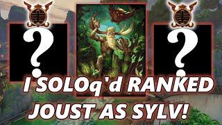 I SOLOQD RANKED JOUST AND PLAYED SYLVANUS - Season 10 Ranked 3v3 Joust - SMITE