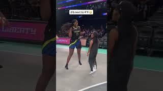 Dallas Wings center Kalani Brown & Lola Brookes height difference  #wnba