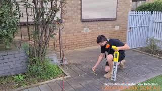 How to find an underground water leak outside using leak detection