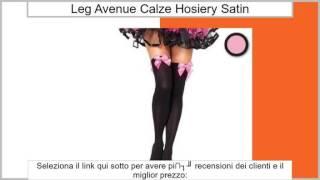 Leg Avenue 6255 - Calze autoreggenti trasparenti con fiocco misura unica colore BiancoA