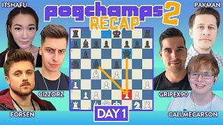 Chess.com PogChamps 2 Day 1 Recap Armageddon & Endgames
