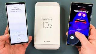 Sony Xperia 10 V - Unboxing + Boot Animation + Incoming Call + Outgoing Call VS Samsung S24 Ultra