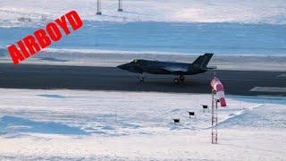 USMC VMFA-542 F-35Bs Landing In Norway