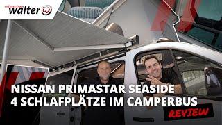 Vom Bus zum Hotel in 1 Minute  Bett aufbauen im Nissan Seaside Camper