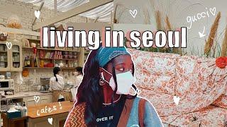 a very *realistic* weekend as an exchange student in South Korea  living in Seoul shopping cafes