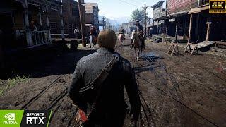 RDR 2 PC - 4K Ultra Max Settings Free Roam Gameplay  RTX 3080 Graphics Showcase No HUD