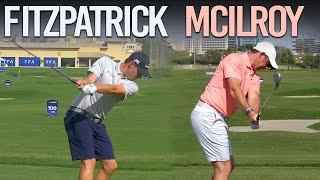 Rory McIlroy & Matt Fitzpatrick Slow Motion Swing Comparison