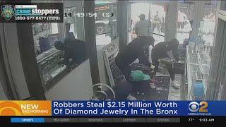 Robbers steal $2 million in diamonds from Bronx jewelry store