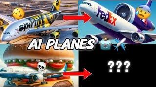 AI  Generated Planes ️ But As the Video Goes On They Get More Cursed