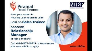 Piramal Retail Finance - Trainee Sales Program