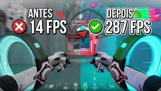 VALORANT COMO AUMENTAR FPS E RODAR EM PC FRACO Otimizar VALORANT ao Máximo️