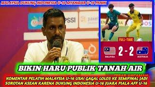  Bikin haru komentar berkelas pelatih Malaysia U-16 dukung Indonesia U-16 juara piala AFF U-16