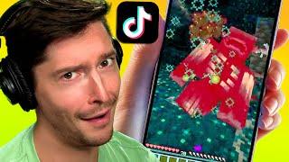Trying Viral Minecraft TikTok Hacks to See If They Work