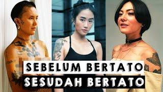 TOP ARTIS WANITA INDONESIA sebelum dan sesudah bertato