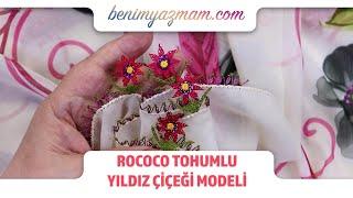 Rococo Tohumlu Yıldız Çiçeği İğne Oyası Modeli ️