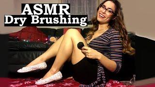 ASMR Dry Brushing & Hand Sounds *Dry Skin* French & English